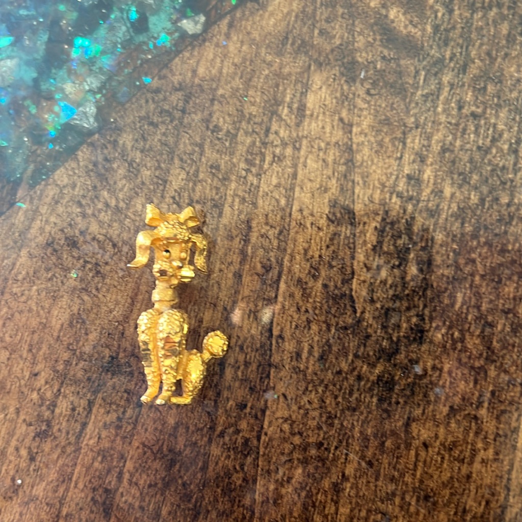 Vintage Mamselle Poodle Brooch 11$